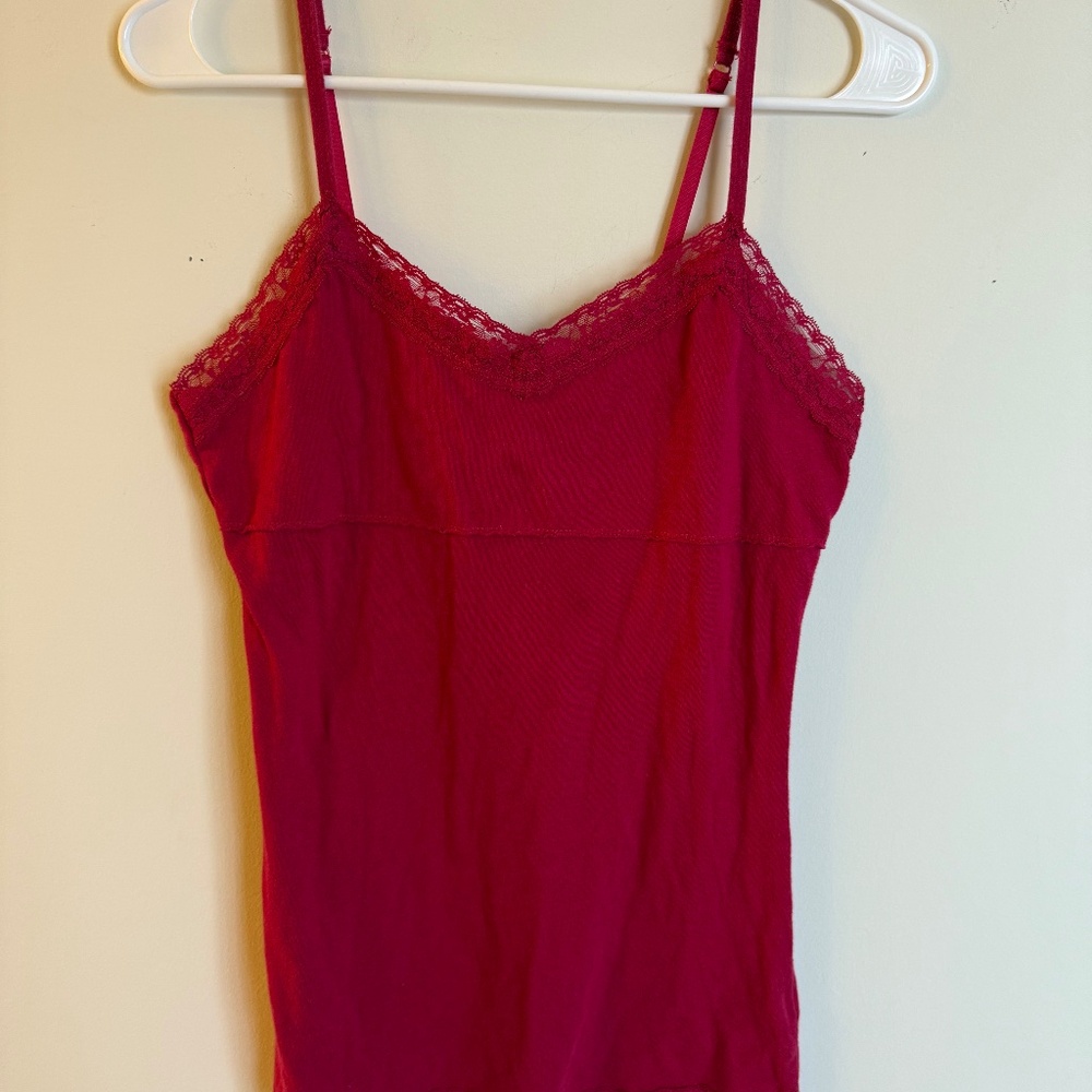 Lace tank pink size M Y2K